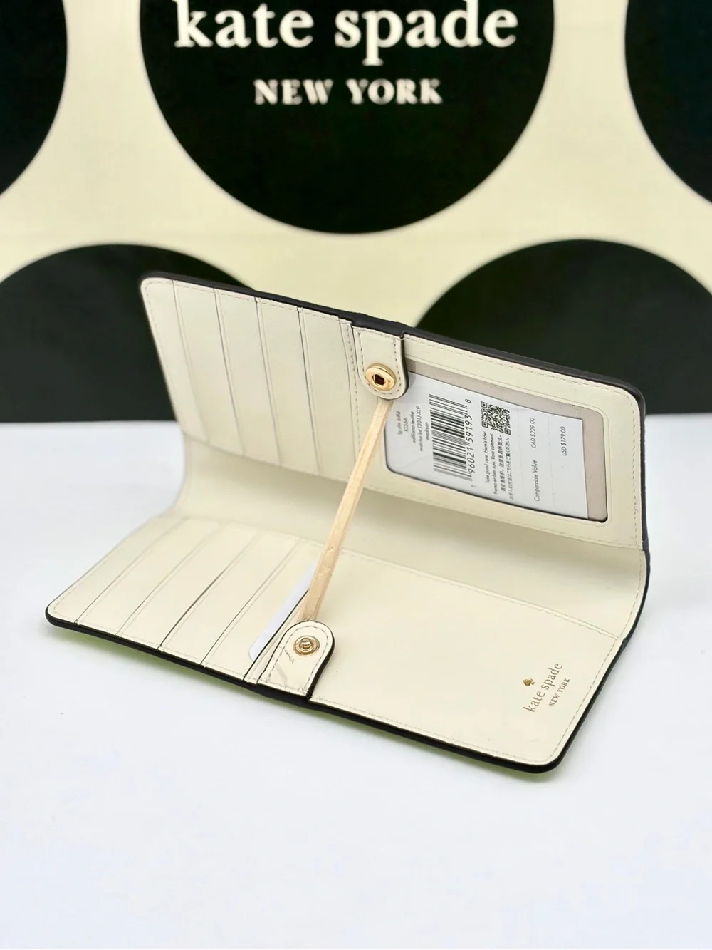 Kate Spade Madison Large Slim Wallet Leather